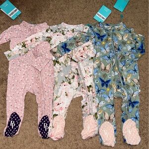 Posh Peanut NWT grow with me zippered footie bundle